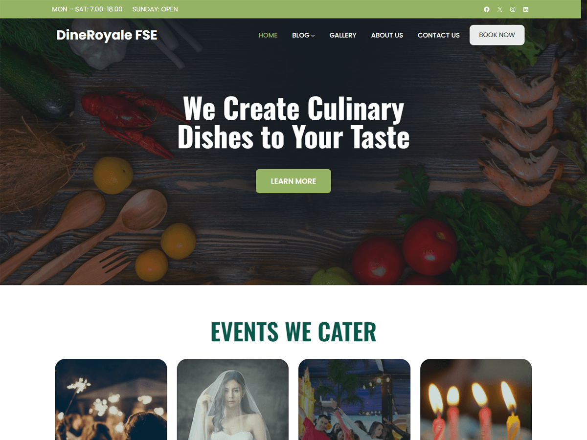 DineRoyale FSE Preview Wordpress Theme - Rating, Reviews, Preview, Demo & Download