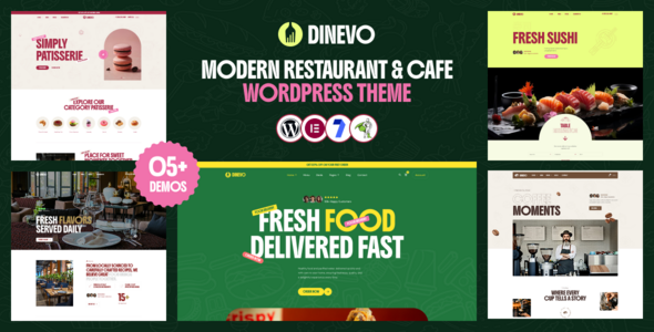 Dinevo Preview Wordpress Theme - Rating, Reviews, Preview, Demo & Download