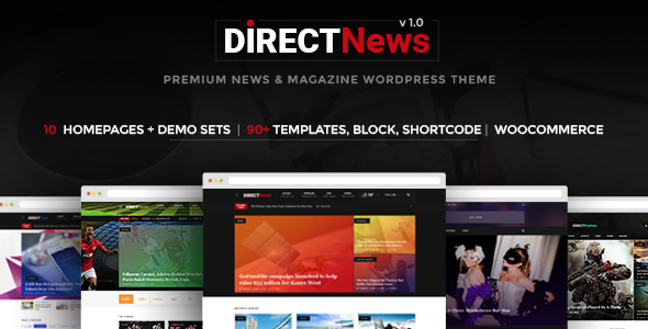 DirectNews Preview Wordpress Theme - Rating, Reviews, Preview, Demo & Download