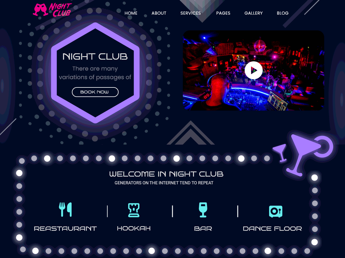 Disco Night Preview Wordpress Theme - Rating, Reviews, Preview, Demo & Download
