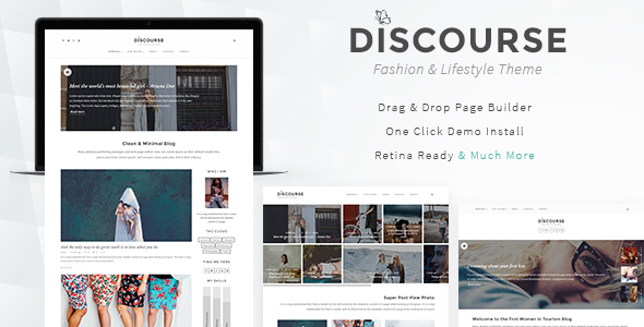 Discourse Preview Wordpress Theme - Rating, Reviews, Preview, Demo & Download