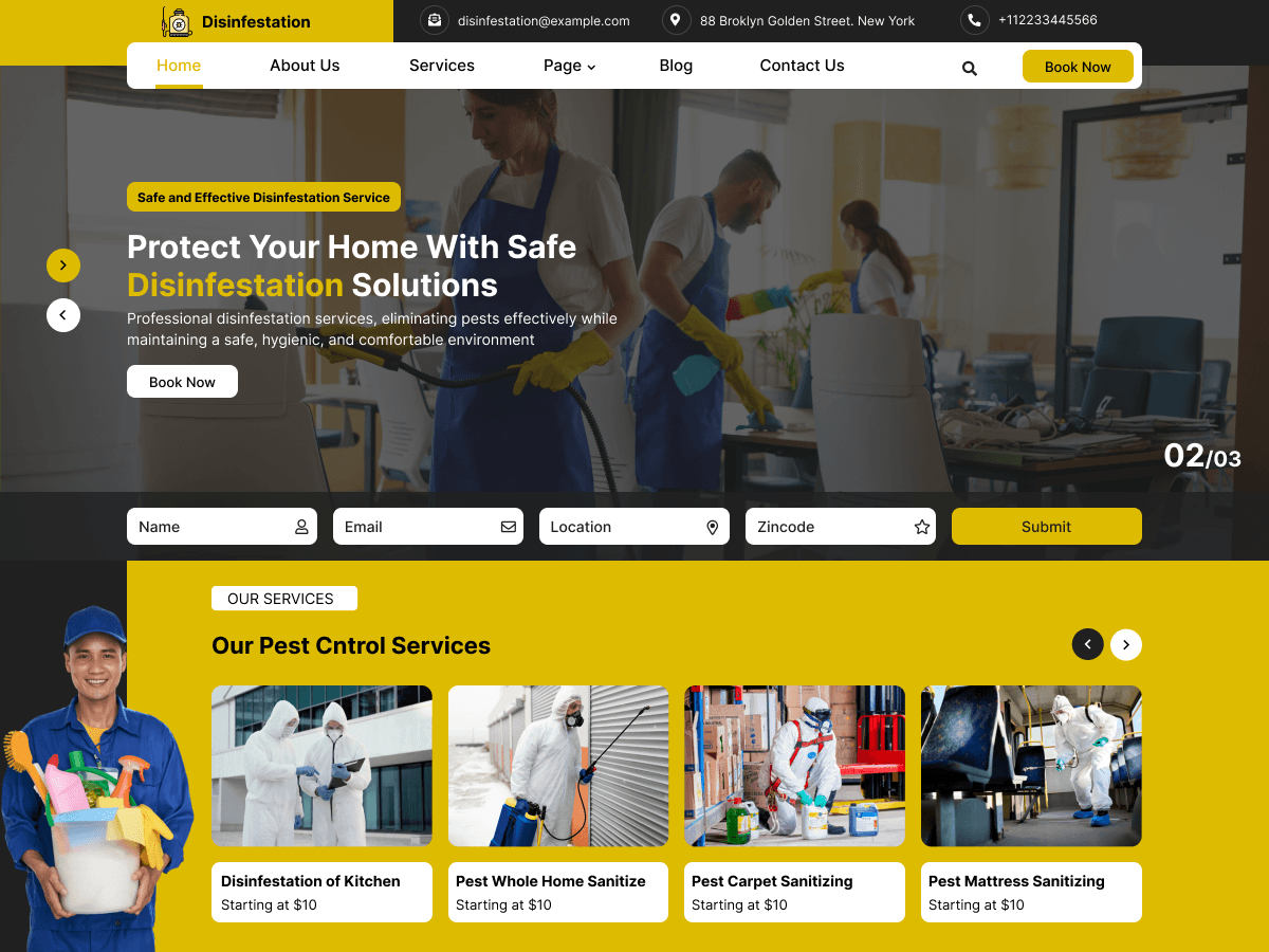 Disinfection Preview Wordpress Theme - Rating, Reviews, Preview, Demo & Download