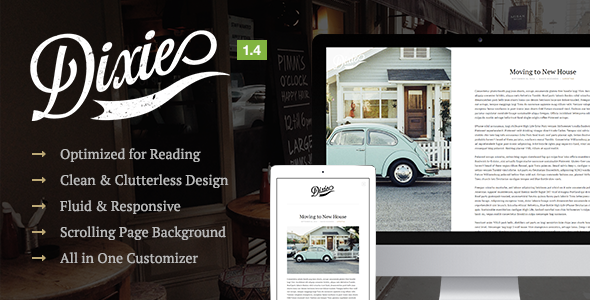 Dixie Preview Wordpress Theme - Rating, Reviews, Preview, Demo & Download