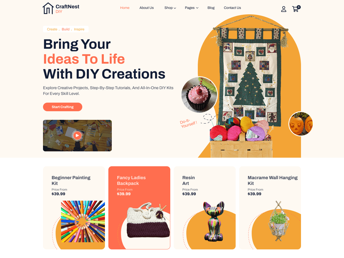 DIY Handmade Preview Wordpress Theme - Rating, Reviews, Preview, Demo & Download