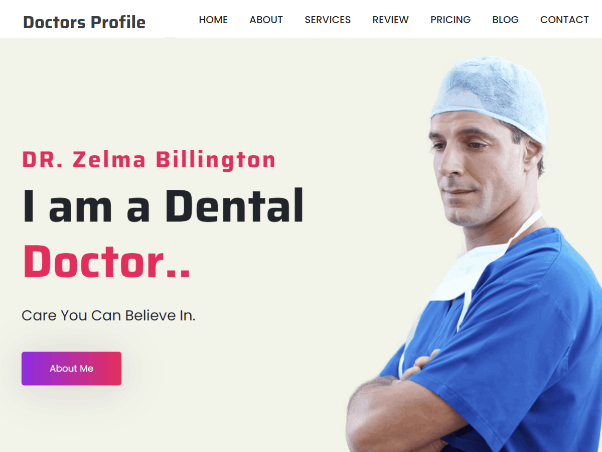 Doctors Profile Preview Wordpress Theme - Rating, Reviews, Preview, Demo & Download