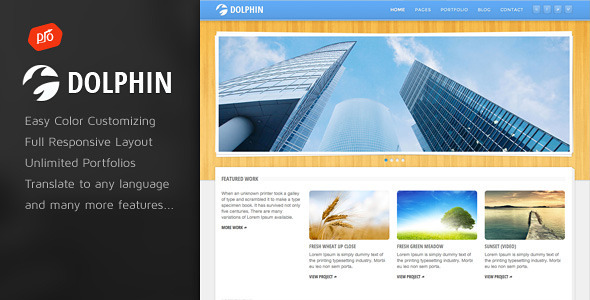 Dolphin Preview Wordpress Theme - Rating, Reviews, Preview, Demo & Download
