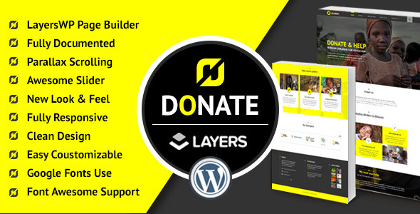 Donate Preview Wordpress Theme - Rating, Reviews, Preview, Demo & Download