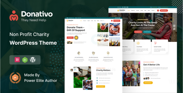 Donativo Preview Wordpress Theme - Rating, Reviews, Preview, Demo & Download