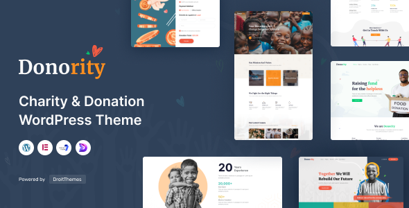 Donority Preview Wordpress Theme - Rating, Reviews, Preview, Demo & Download