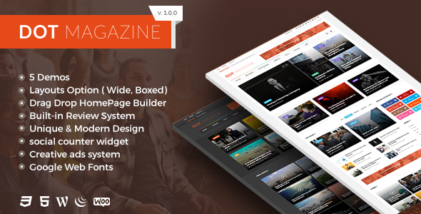 Dots Magazine Preview Wordpress Theme - Rating, Reviews, Preview, Demo & Download