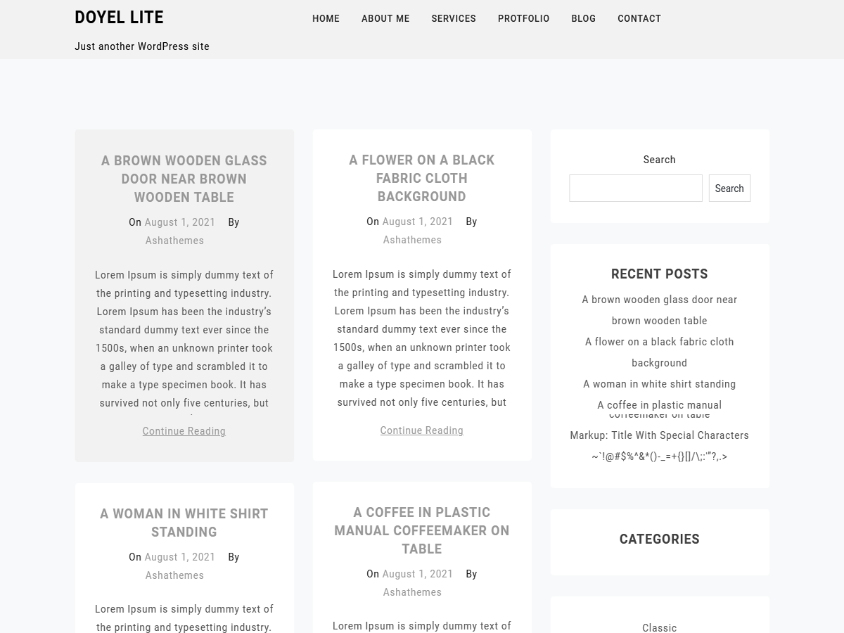 Doyel Lite Preview Wordpress Theme - Rating, Reviews, Preview, Demo & Download