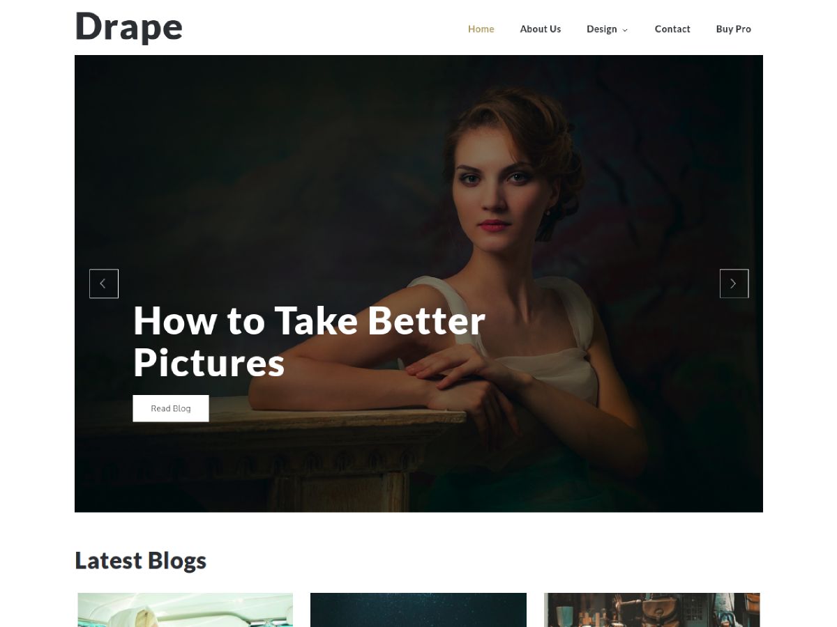 Drape Preview Wordpress Theme - Rating, Reviews, Preview, Demo & Download
