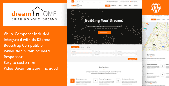 Dream Home Preview Wordpress Theme - Rating, Reviews, Preview, Demo & Download