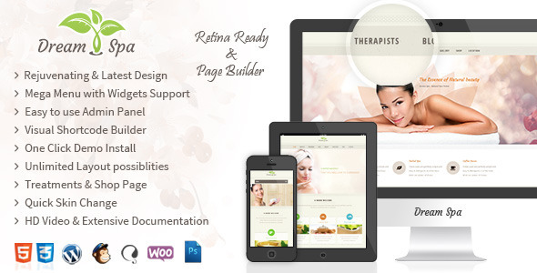 Dream Spa Preview Wordpress Theme - Rating, Reviews, Preview, Demo & Download