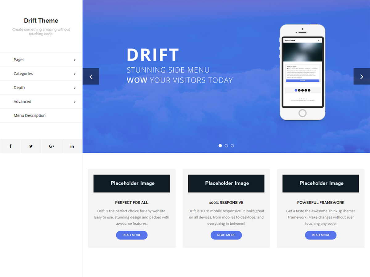 Drift Preview Wordpress Theme - Rating, Reviews, Preview, Demo & Download