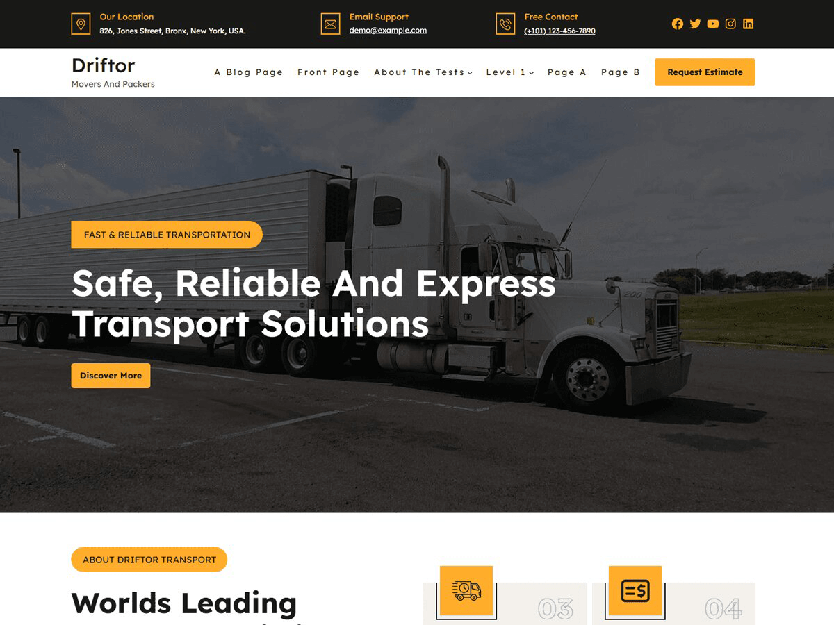Driftor Preview Wordpress Theme - Rating, Reviews, Preview, Demo & Download