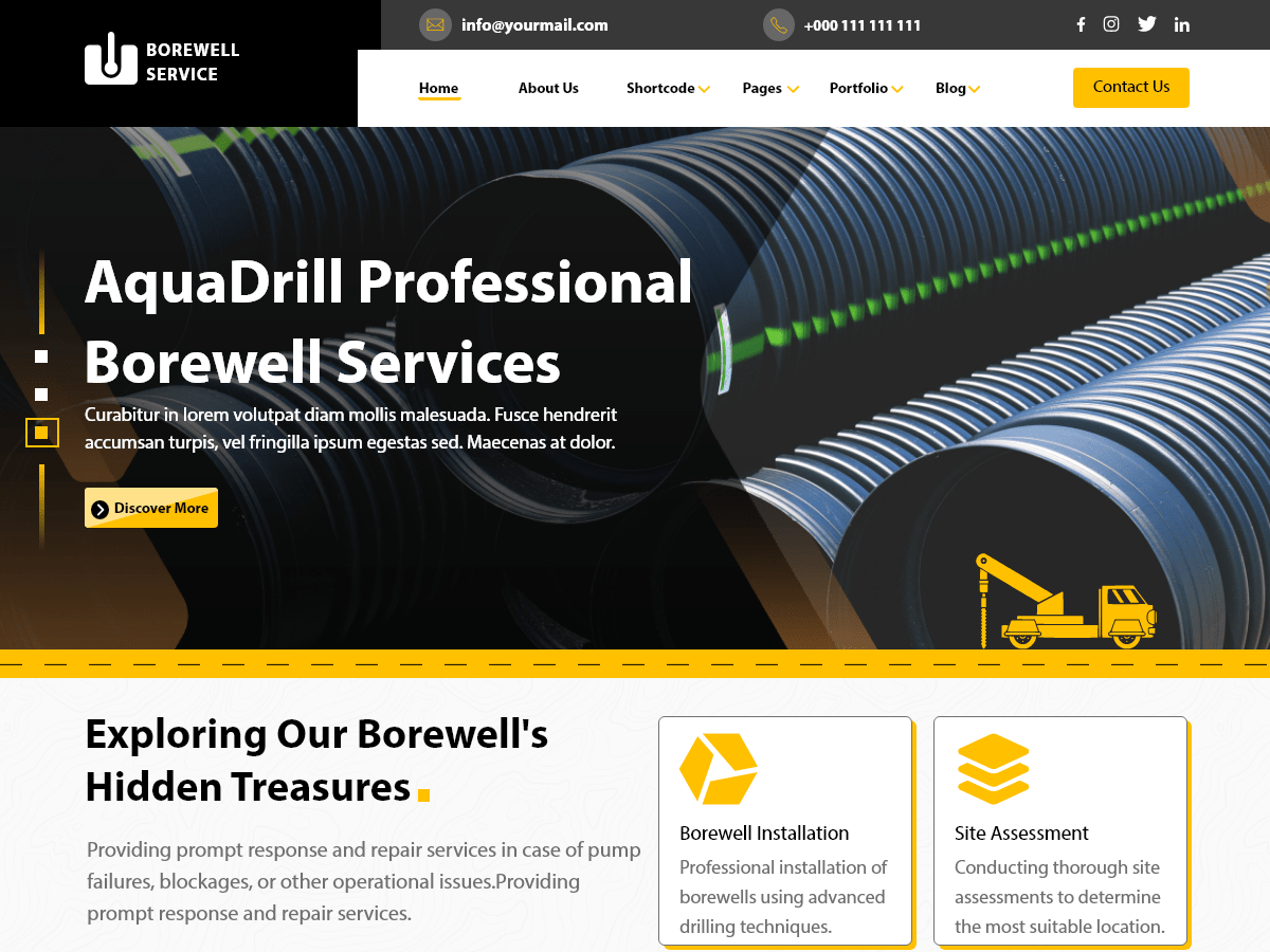 Drilling Services Preview Wordpress Theme - Rating, Reviews, Preview, Demo & Download