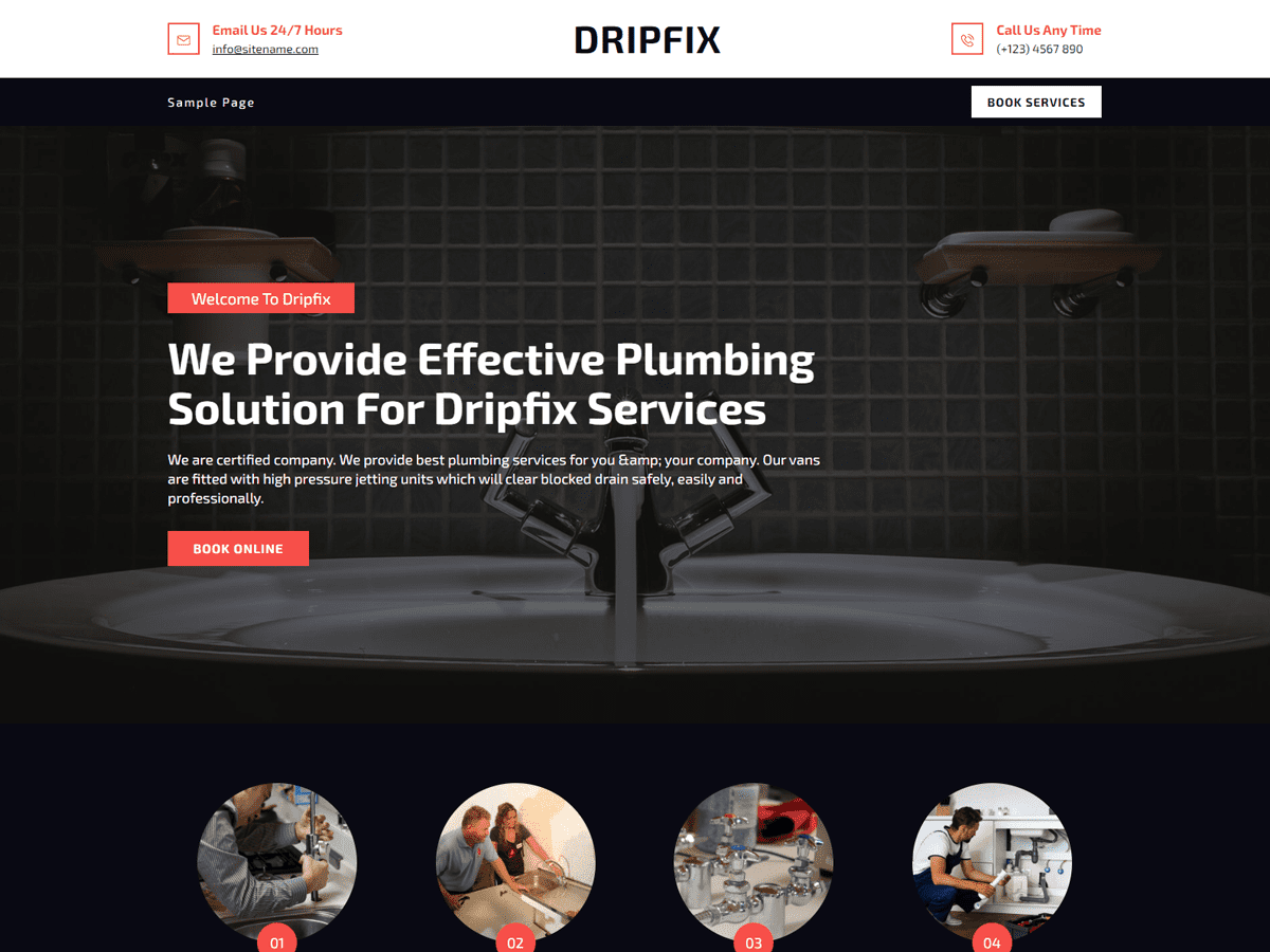 Dripfix Preview Wordpress Theme - Rating, Reviews, Preview, Demo & Download