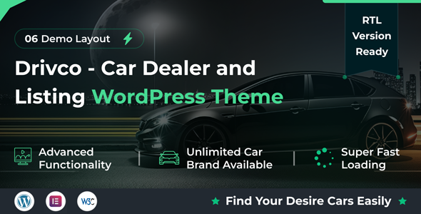 Drivco Preview Wordpress Theme - Rating, Reviews, Preview, Demo & Download