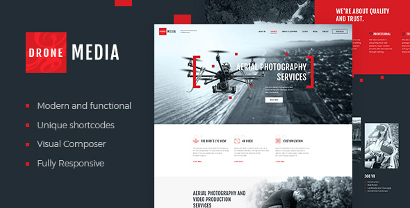 Drone Media Preview Wordpress Theme - Rating, Reviews, Preview, Demo & Download