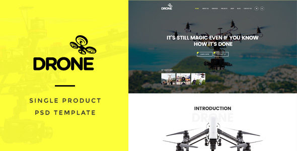 Drone Preview Wordpress Theme - Rating, Reviews, Preview, Demo & Download