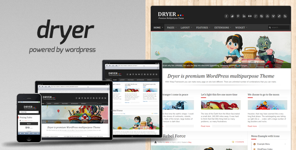 Dryer Preview Wordpress Theme - Rating, Reviews, Preview, Demo & Download