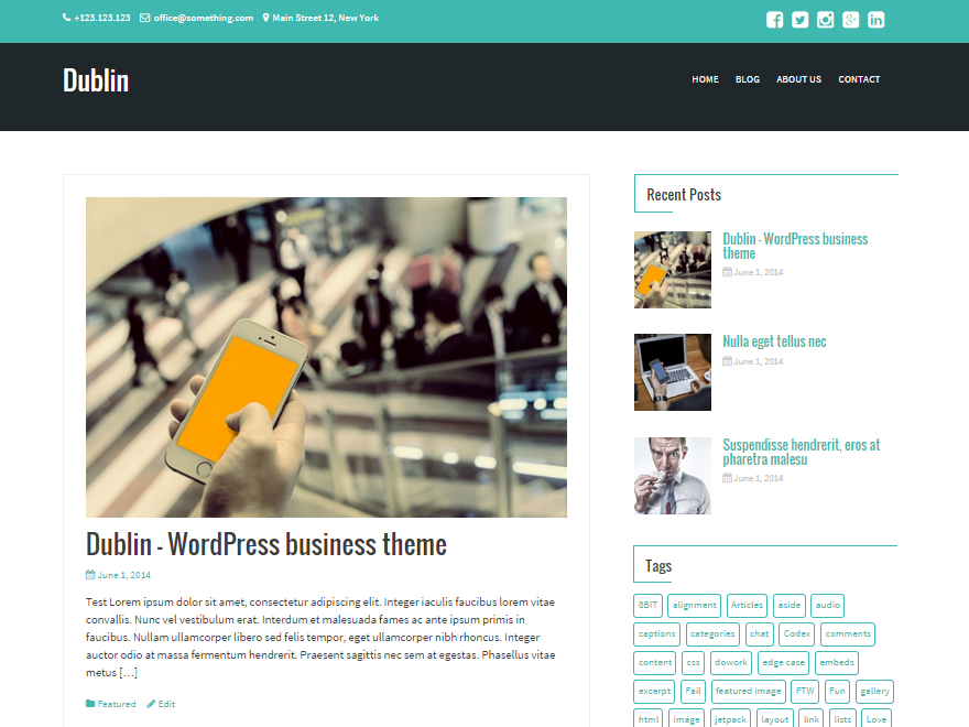 Dublin Preview Wordpress Theme - Rating, Reviews, Preview, Demo & Download