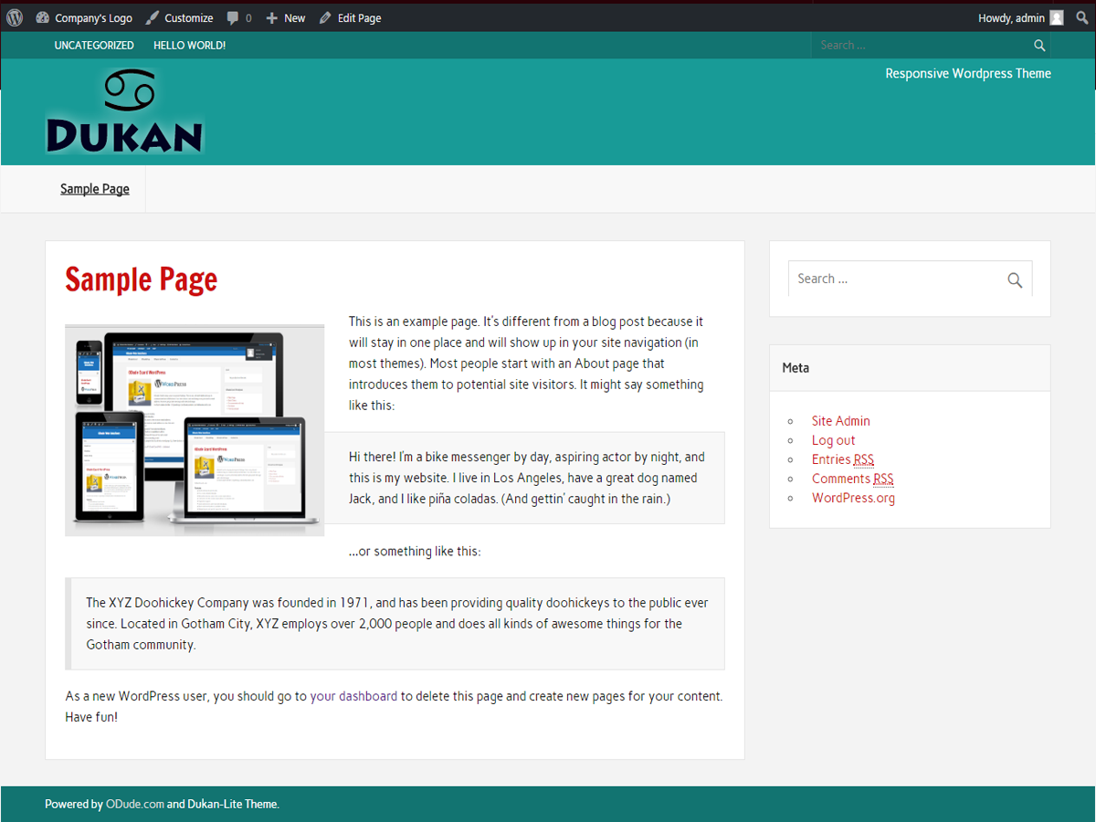 Dukan Lite Preview Wordpress Theme - Rating, Reviews, Preview, Demo & Download