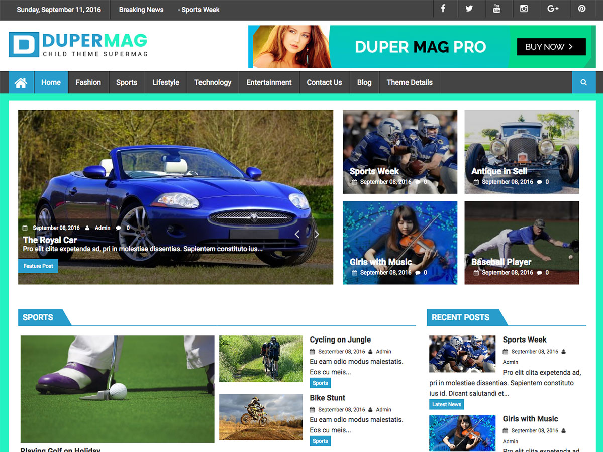 DuperMag Preview Wordpress Theme - Rating, Reviews, Preview, Demo & Download