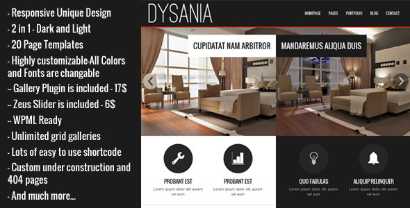 Dysania Preview Wordpress Theme - Rating, Reviews, Preview, Demo & Download