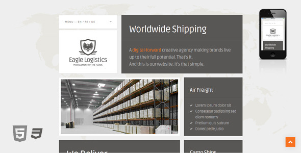 Eagle Logistics Preview Wordpress Theme - Rating, Reviews, Preview, Demo & Download