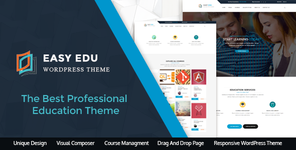 EasyEdu Preview Wordpress Theme - Rating, Reviews, Preview, Demo & Download