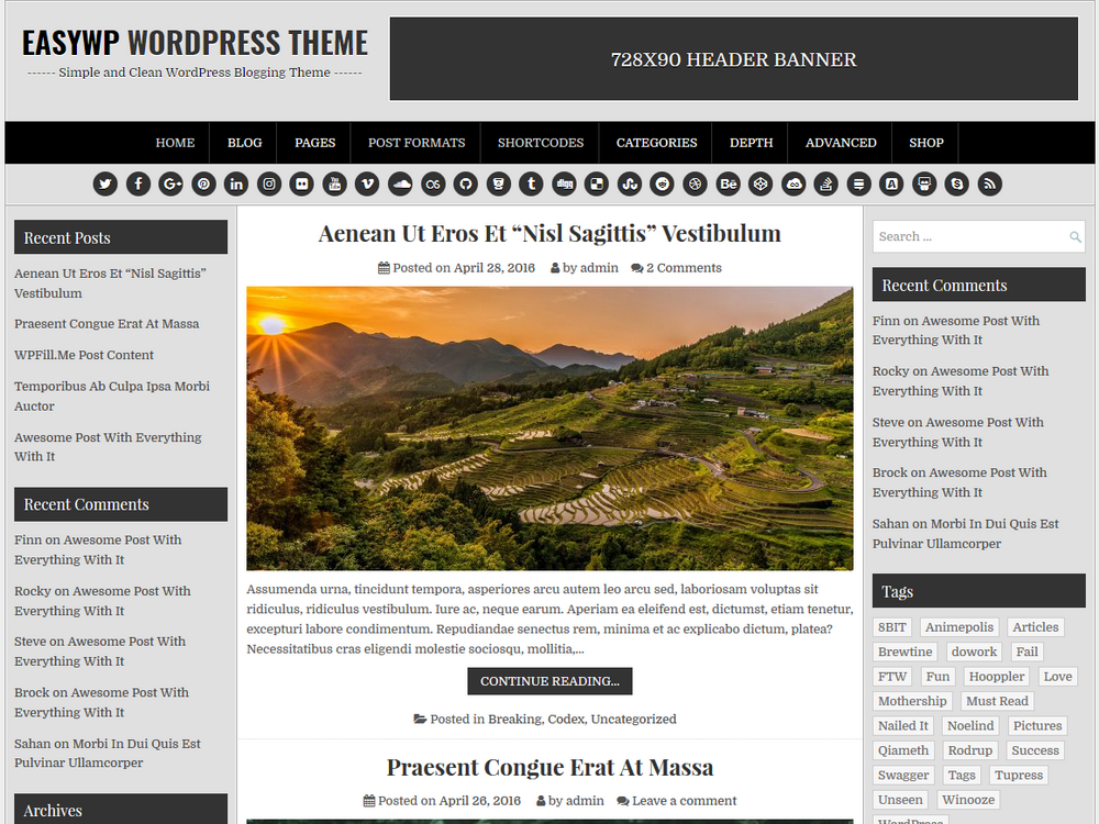 EasyWP Preview Wordpress Theme - Rating, Reviews, Preview, Demo & Download