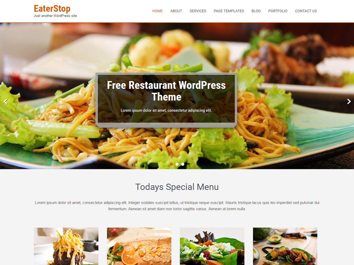 Eaterstop Lite Preview Wordpress Theme - Rating, Reviews, Preview, Demo & Download