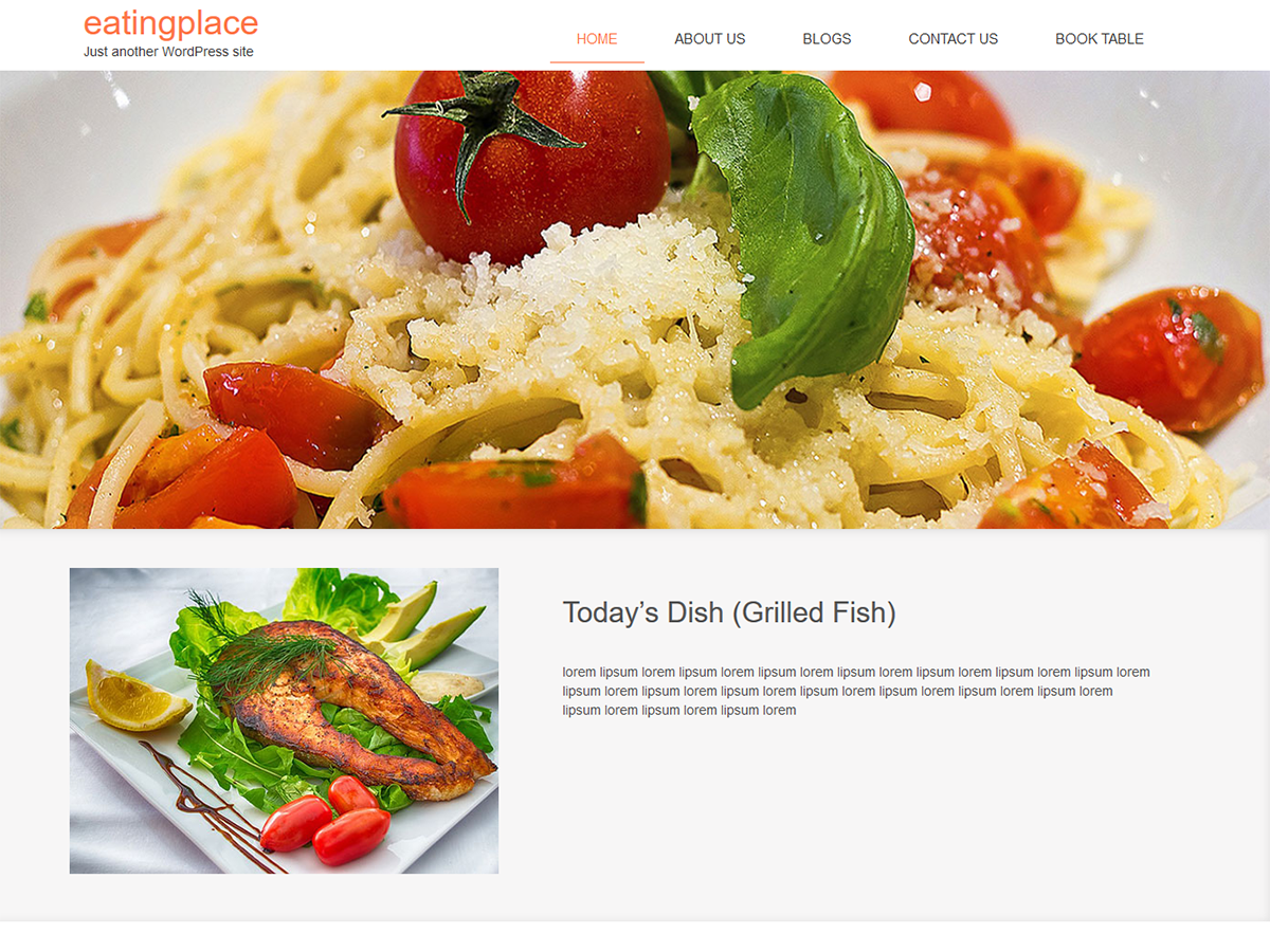 EatingPlace Preview Wordpress Theme - Rating, Reviews, Preview, Demo & Download