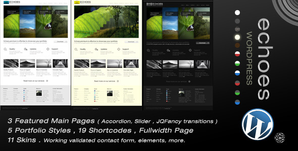 Echoes Preview Wordpress Theme - Rating, Reviews, Preview, Demo & Download