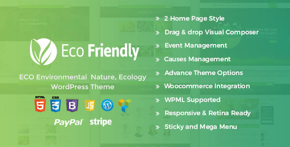 Eco Friendly Preview Wordpress Theme - Rating, Reviews, Preview, Demo & Download