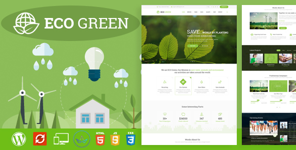 Eco Green Preview Wordpress Theme - Rating, Reviews, Preview, Demo & Download