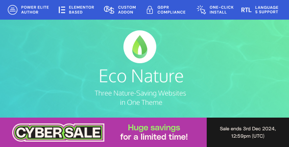 Eco Nature Preview Wordpress Theme - Rating, Reviews, Preview, Demo & Download