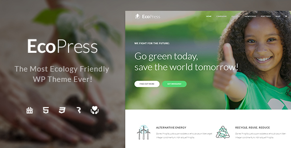 Eco Press Preview Wordpress Theme - Rating, Reviews, Preview, Demo & Download