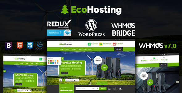 EcoHosting Preview Wordpress Theme - Rating, Reviews, Preview, Demo & Download
