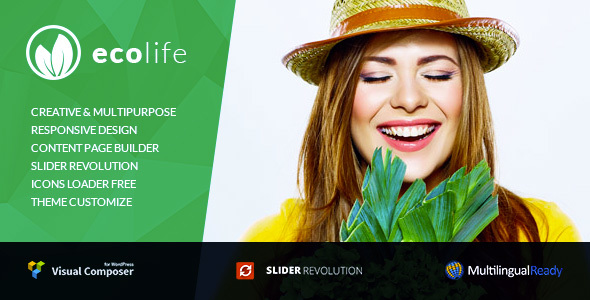 Ecolife Preview Wordpress Theme - Rating, Reviews, Preview, Demo & Download