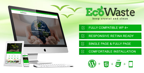 EcoWaste Preview Wordpress Theme - Rating, Reviews, Preview, Demo & Download