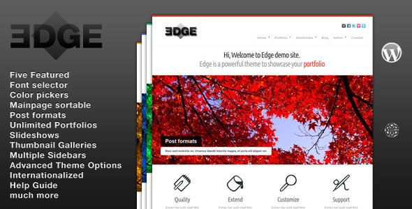 Edge Wordpress Preview Wordpress Theme - Rating, Reviews, Preview, Demo & Download