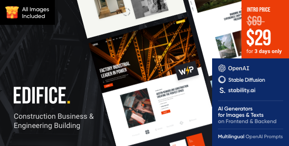 Edifice Preview Wordpress Theme - Rating, Reviews, Preview, Demo & Download