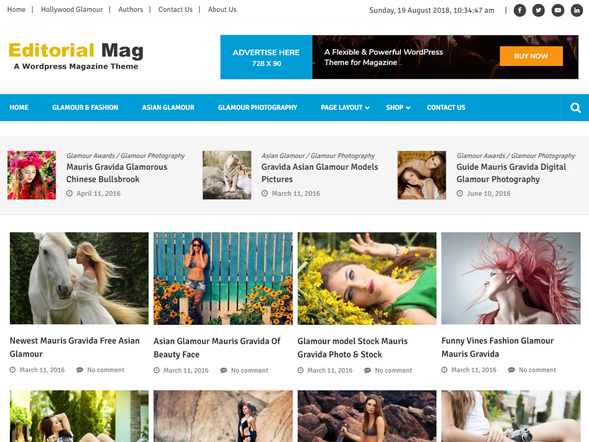 Editorialmag Lite Preview Wordpress Theme - Rating, Reviews, Preview, Demo & Download