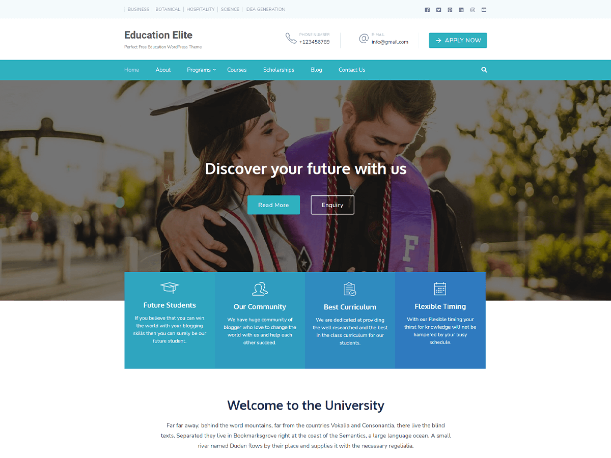 Education Elite Preview Wordpress Theme - Rating, Reviews, Preview, Demo & Download