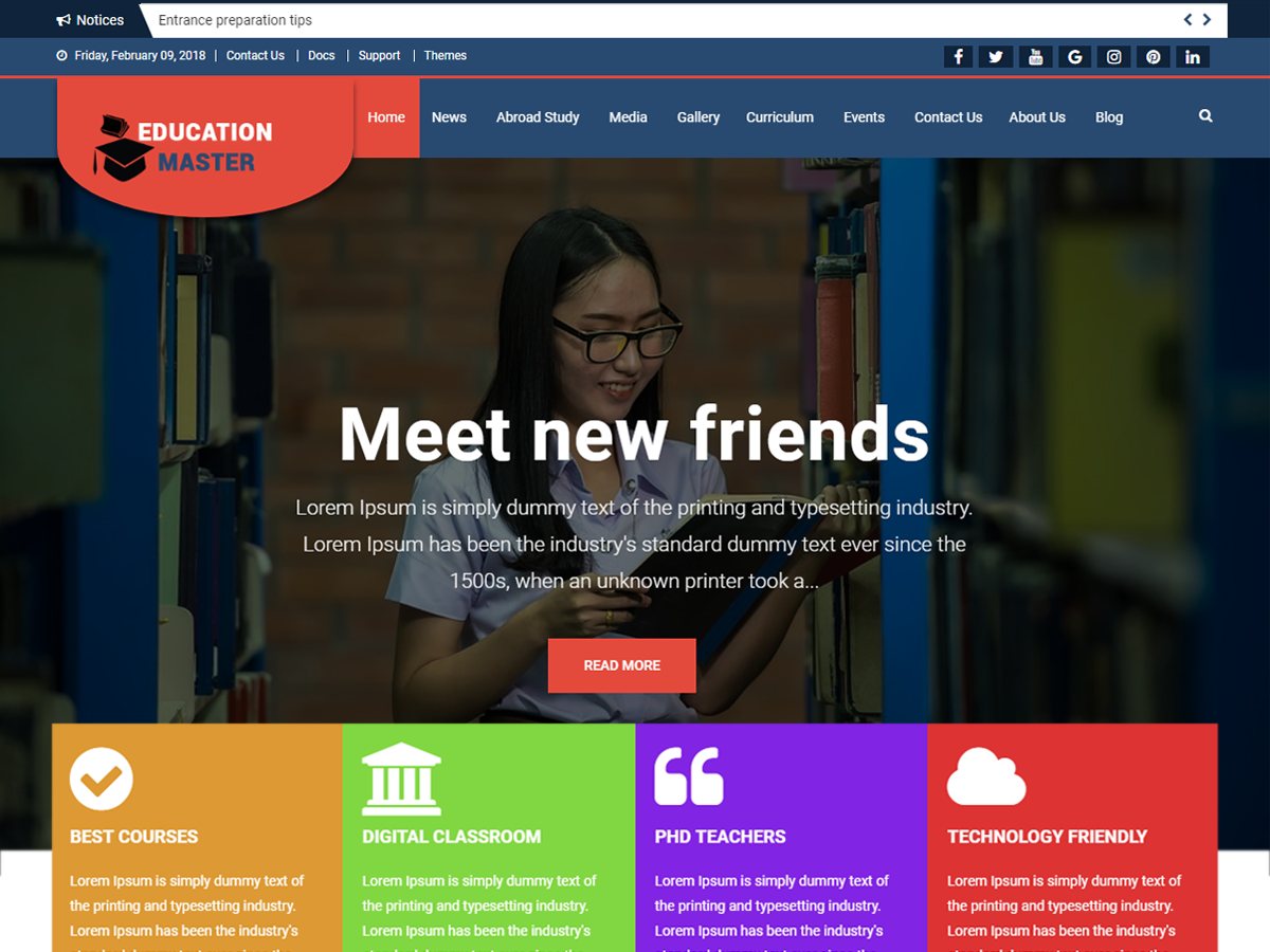 Education Master Preview Wordpress Theme - Rating, Reviews, Preview, Demo & Download