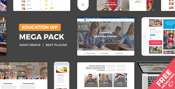 Education Pack Preview Wordpress Theme - Rating, Reviews, Preview, Demo & Download