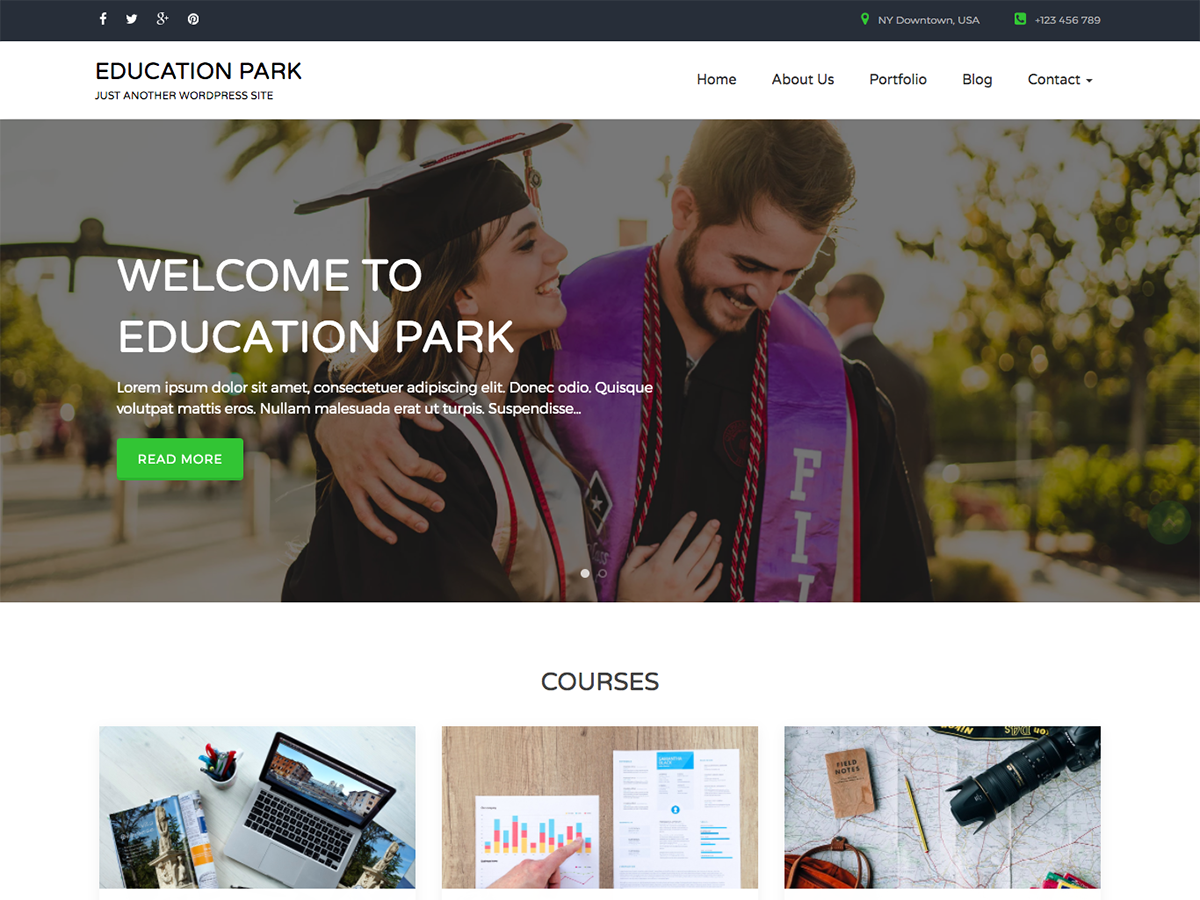 Education Park Preview Wordpress Theme - Rating, Reviews, Preview, Demo & Download